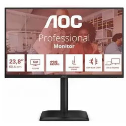AOC 24E4CV (1920 x 1080 Pixel, 24"), Monitor, Schwarz