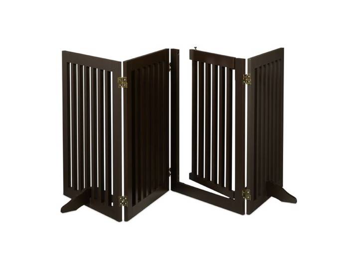 Relaxdays Barrière de sécurité marron à 4 pans