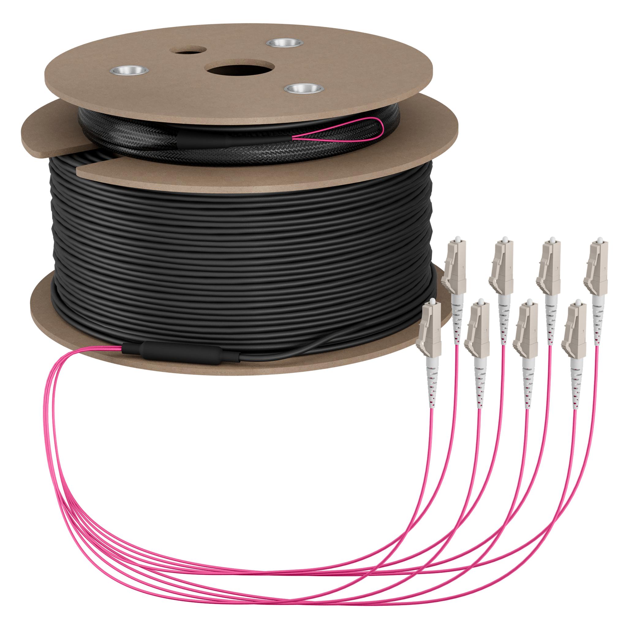EFB Elektronik Trunkkabel U-DQ ZN BH OM4 8G 1x8 LC-LC 180m Dca LSZH (180 m) (O8322S180OM4)