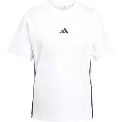 ADIDAS Damen Shirt Essentials 3-Streifen Cotton, Größe XXL in Weiß Weiß