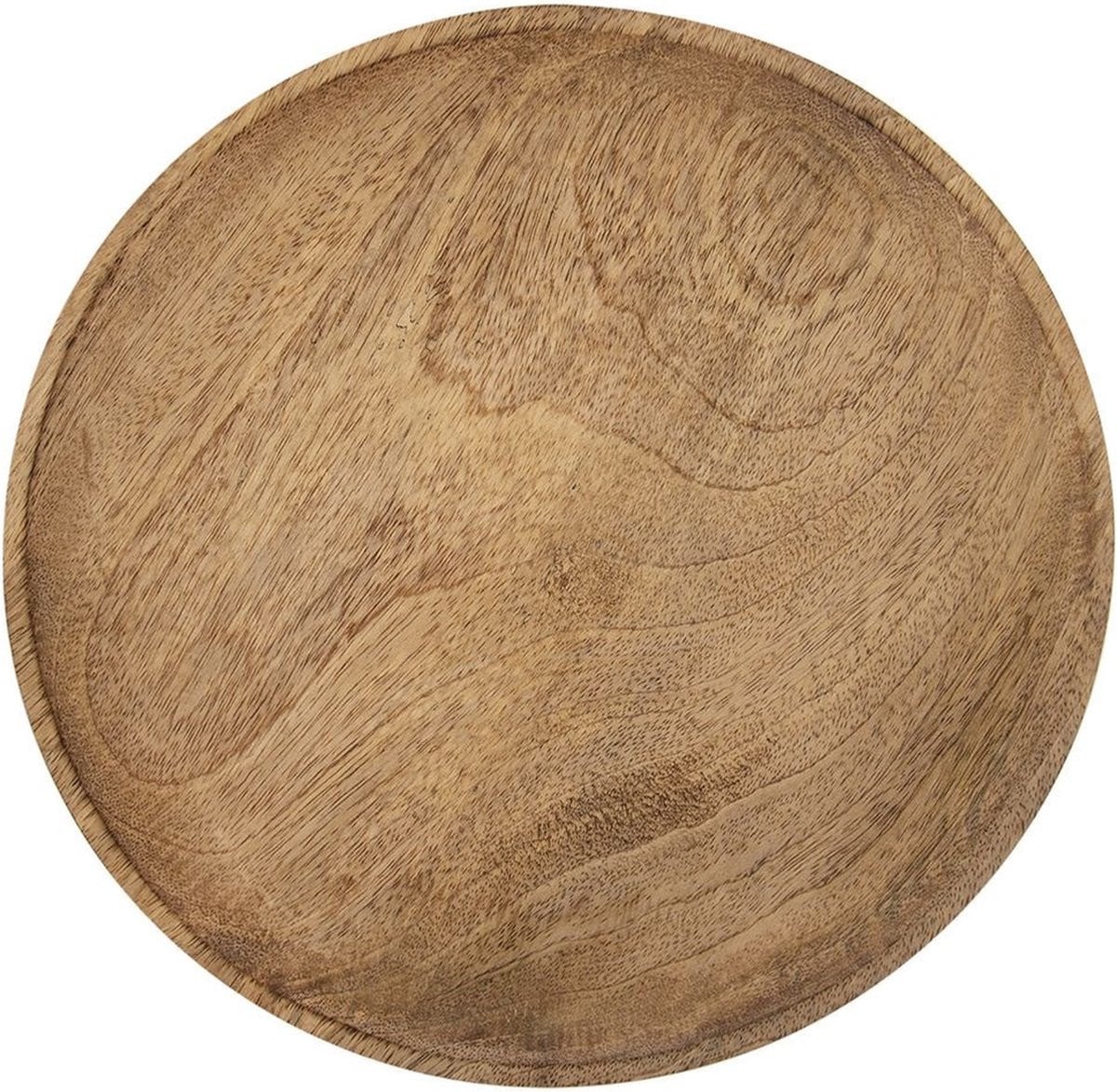 Orion Decoratief Dienblad van Mangohout - Rond - Bruin - 30 cm