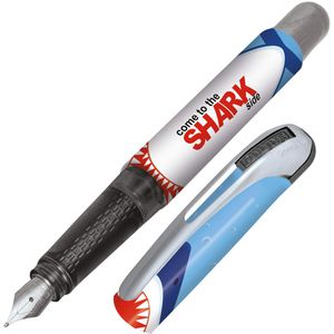 Online Füller College II Shark, Feder M, für Rechtshänder, Kunststoff, Motiv blau