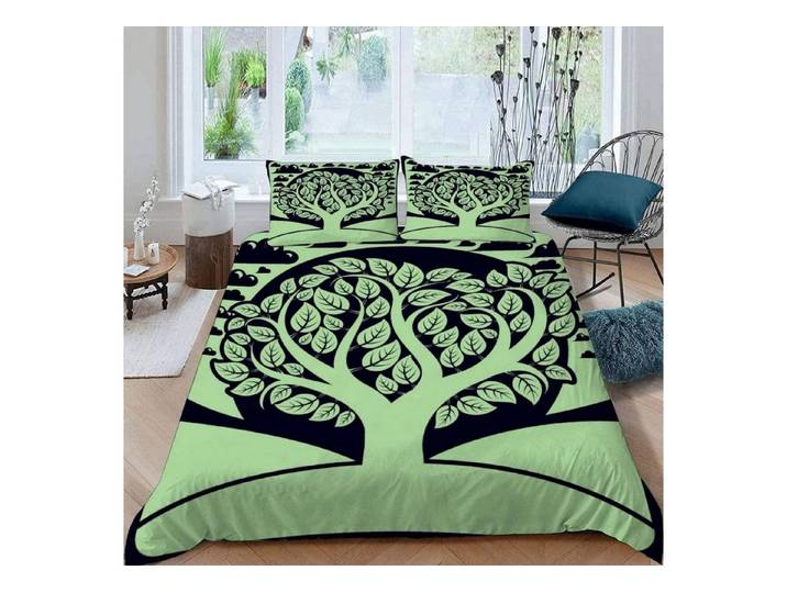 LuxusKollektion Kinderbettwäsche Bettwäsche 135x200 2-tlg Lebensbaum 3D Mikrofaser