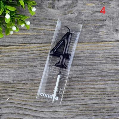 Useful Little Things Modern Black Number Cake Candles Sleek 0 To 9 Digits For Birthday Parties & Milestone Celebrations 4