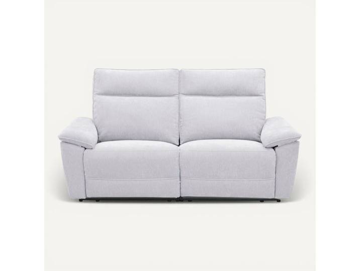 Canapé 3 places 2 relax PLYMOUTH III tissu gris