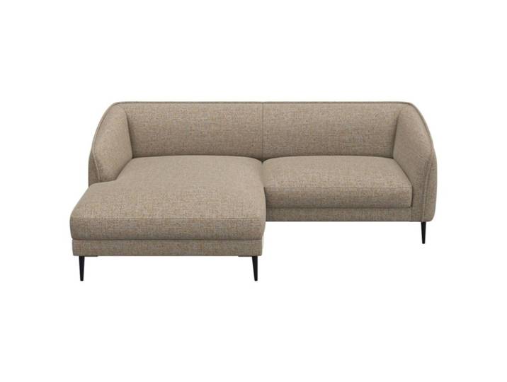 Ecksofa Fady Stoff hellbraun B 238 T 74 cm