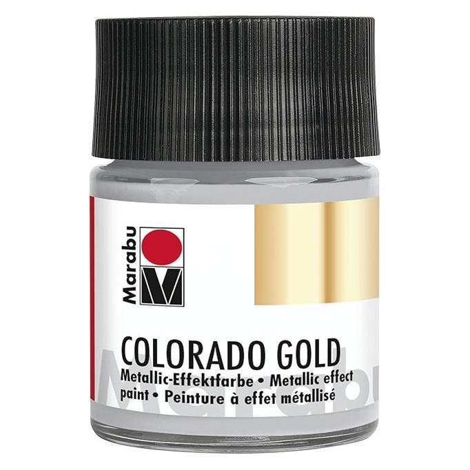Marabu Effektfarbe Metallic platin (50 ml) (12640 005 796)