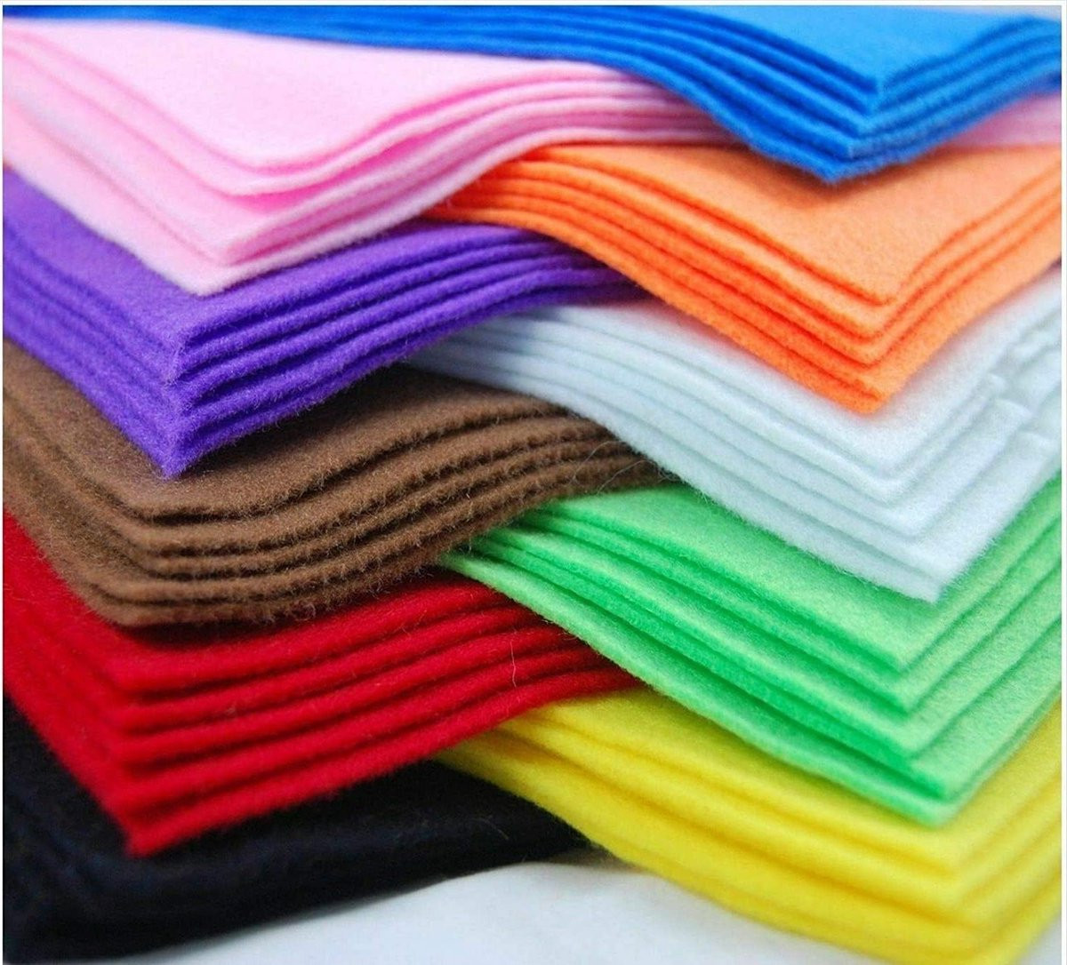Felt Vellen Textiel Materiaal voor Knutselen - Zelfklevend Anti-slip - A4 - Bruin
