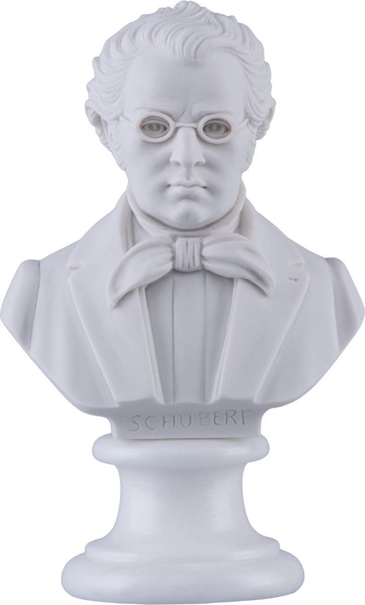 Music Gifts Albast borstbeeld Schubert 15 cm