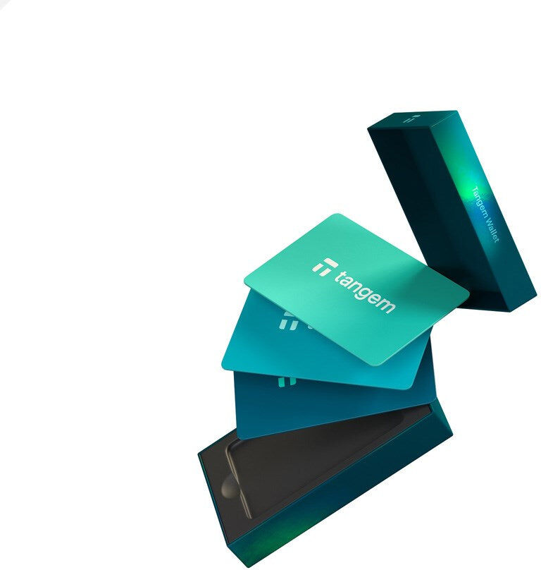 Tangem - Wallet Card - 3 stk - Electric Sea