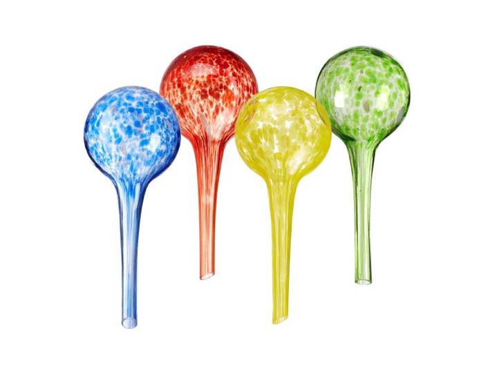 Relaxdays Waterdruppelaar glas set van 4