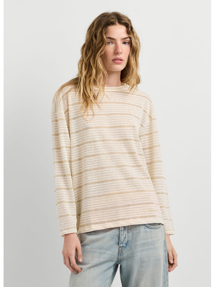 Pepe Jeans Longsleeve "Carola" in Creme - L
