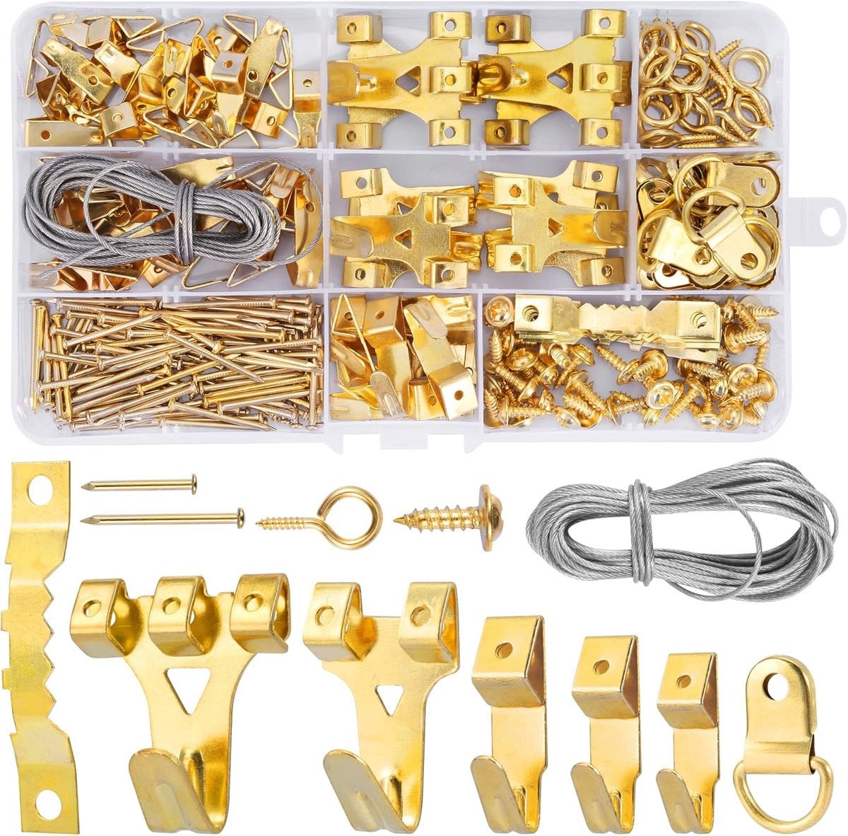 Picture Hanging Kit met 250 stuks voor het ophangen van kunst en wanddecoratie