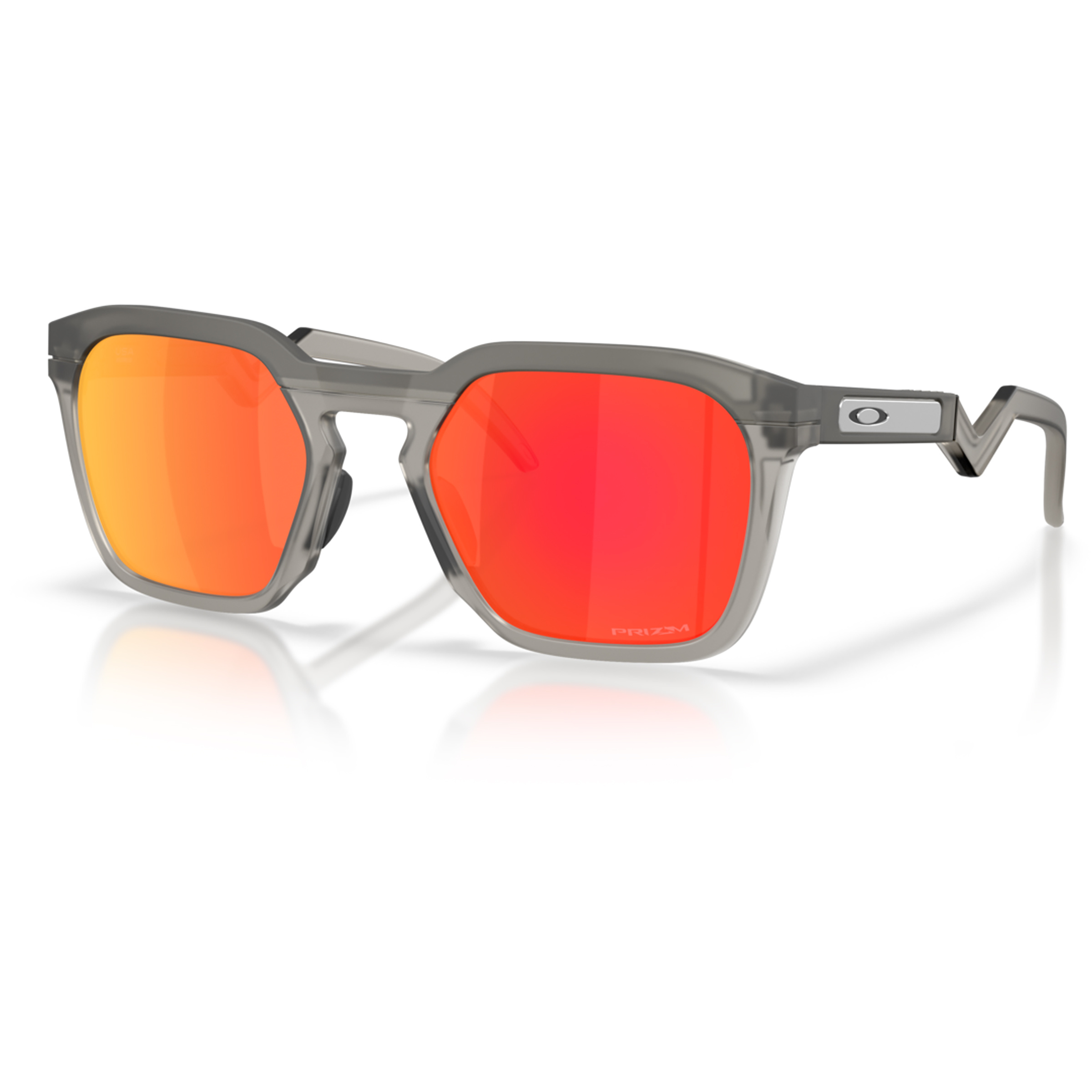Oakley HSTN Sq Sonnenbrille Sonnenbrillen grey smoke-prizm ruby Lifestyle
