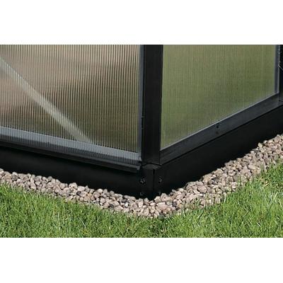 Fundamentrahmen VITAVIA "Fundament 1300", schwarz, B:65cm H:6cm T:192cm, Stahl, Gartenhaus-Fundamente, 6 cm, schwarz, BxT: 65x192 cm