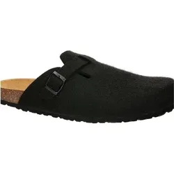 LICO Herren Sandalen Bioline Clog Nature, Größe 49 in Schwarz Schwarz