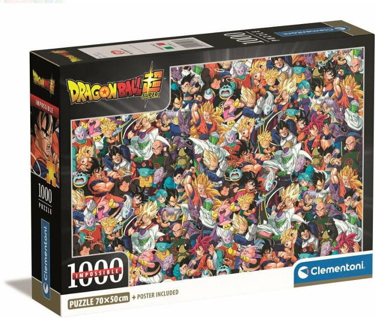 Clementoni Impossible Dragon Ball Puzzel - 1000 stukjes - Thema: Geanimeerde films - 18+ jaar