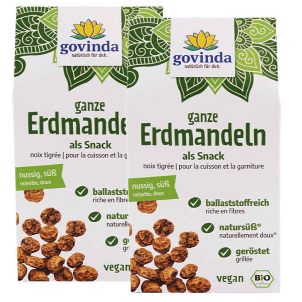 Govinda Bio Erdmandeln naturell 2x250 g Kerne