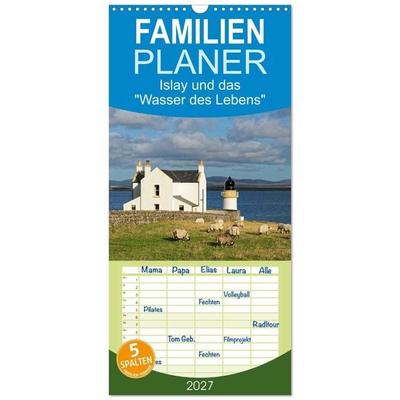 Familienplaner 2027 - Islay und das 'Wasser des Lebens' mit 5 Spalten (Wandkalender, 21 x 45 cm) CALVENDO