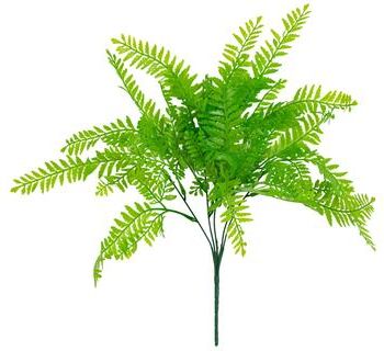 Nearly Natural 17-in UV Resistant Vibrant Fern Bush (Indoor/Outdoor) - Set of 6