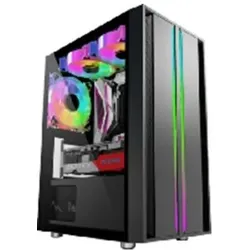 Crono case PCC-200-3, bez zdroje, bez ventil??tor?? (mATX, Mini-ITX), PC Gehäuse, Schwarz