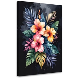 WANDBILD, Bunte Blumen Natur