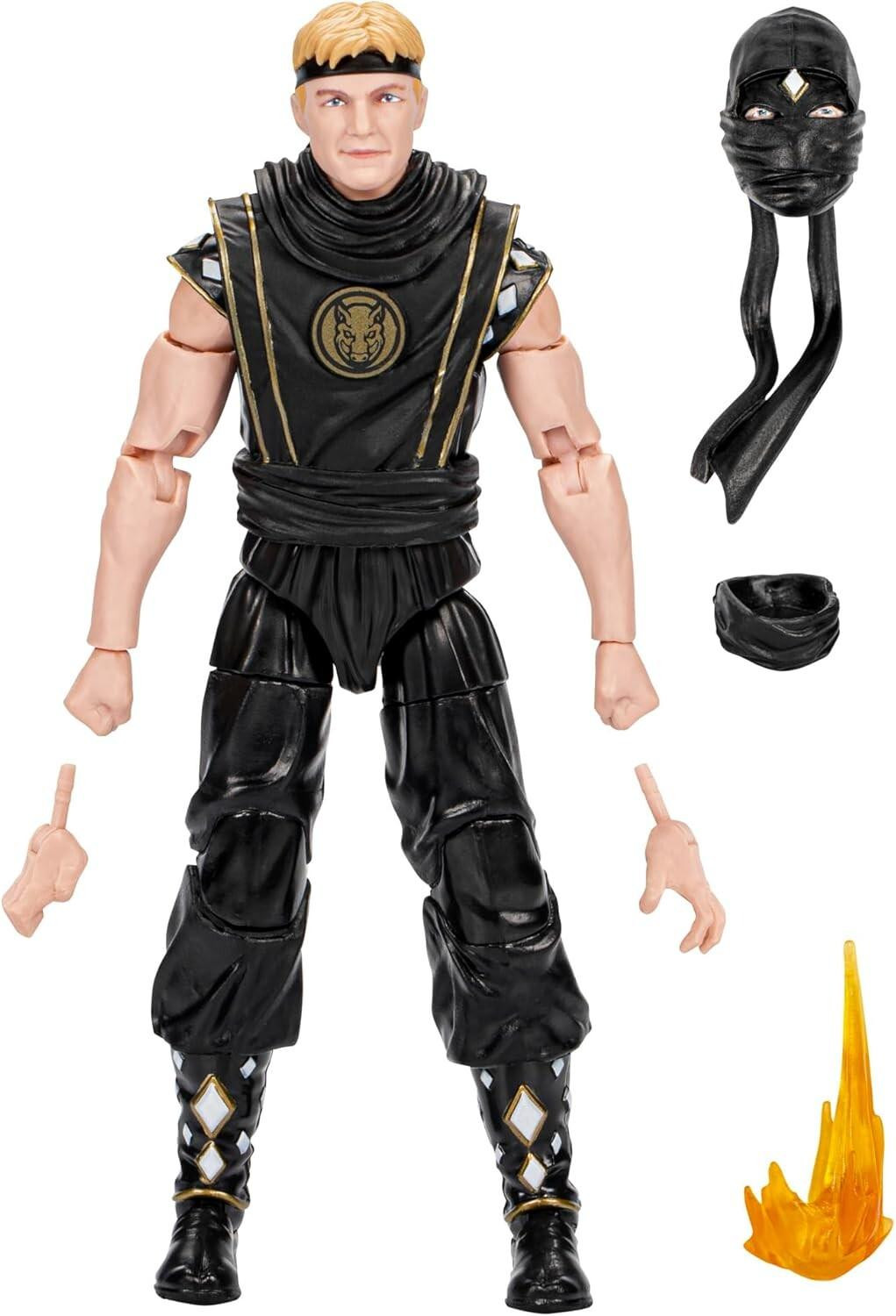 Hasbro Power Rangers Lightning Collection Morphed Johnny Lawrence Black Boar Ranger figuur