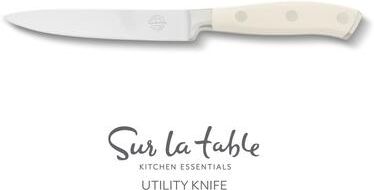 Sur La Table Kitchen Essentials Sur La Table Kitchen Essential Tasting Kitchen German Steel Forged Full Tang Prfessional Knife with White Handle