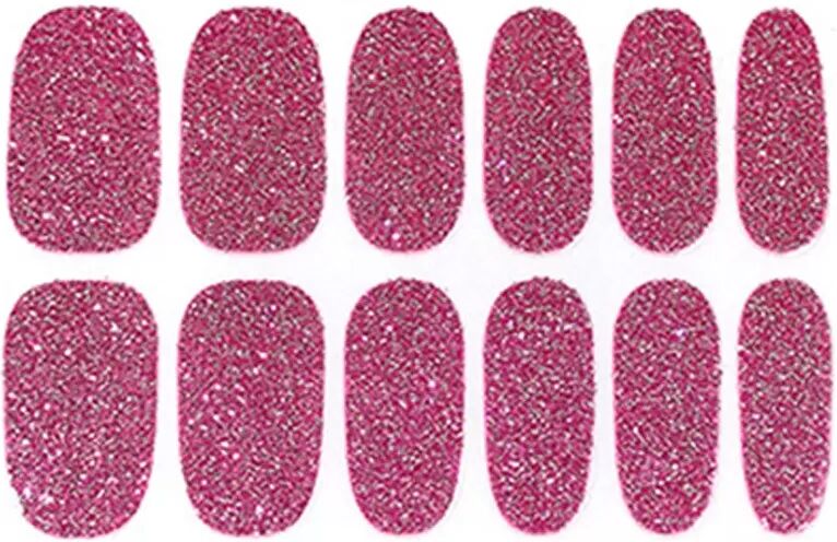 INF 10 Blatt Nagelsticker mit Nagelfeile - Süße & Wasserdichte Nagelaufkleber Rosenrot