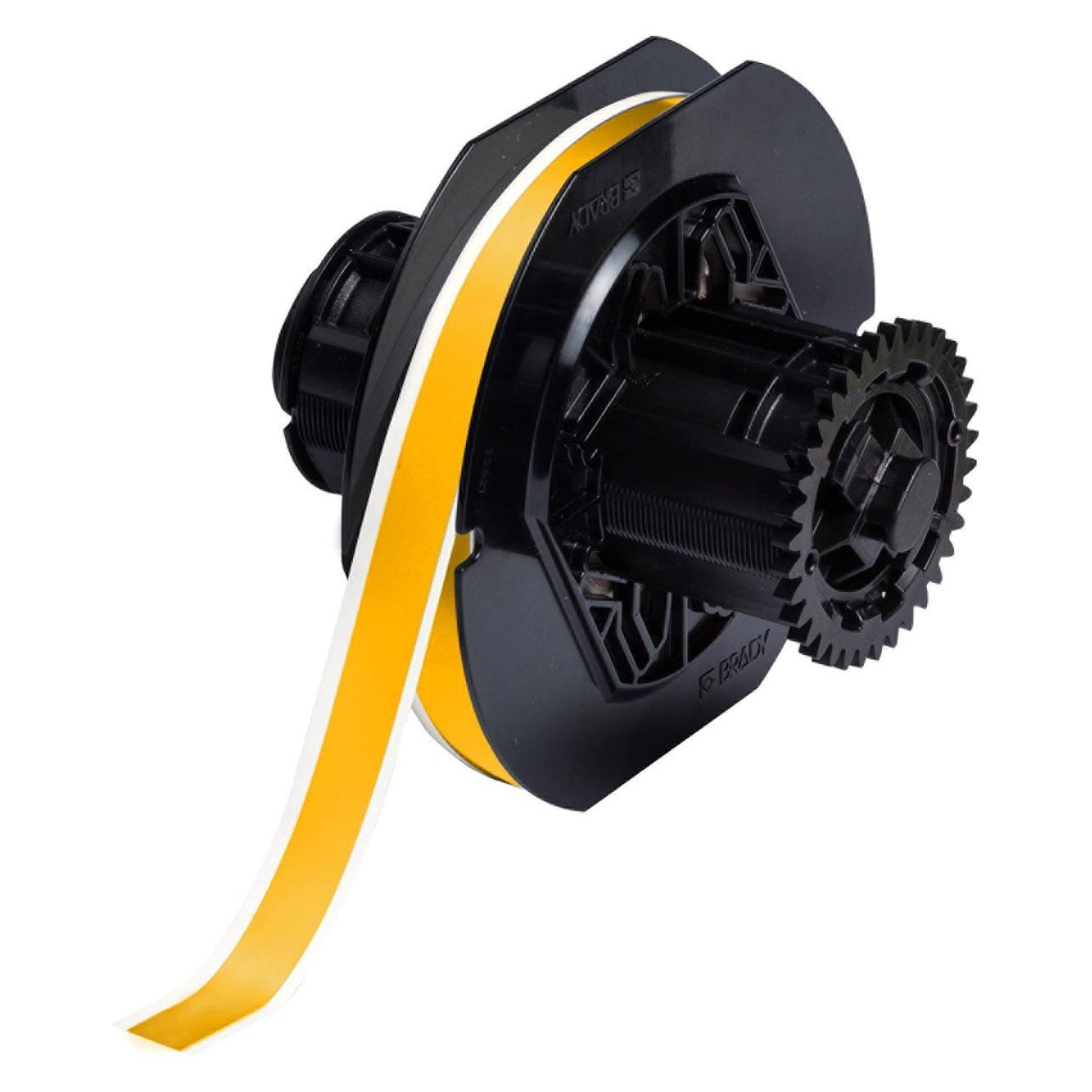 Brady B30C-500-7569-YL, Standard Vinyl, Gelb, glänzend, 12.70 mm x 30.00 m, Endlos (19.05 mm) (B30C-500-7569-YL)