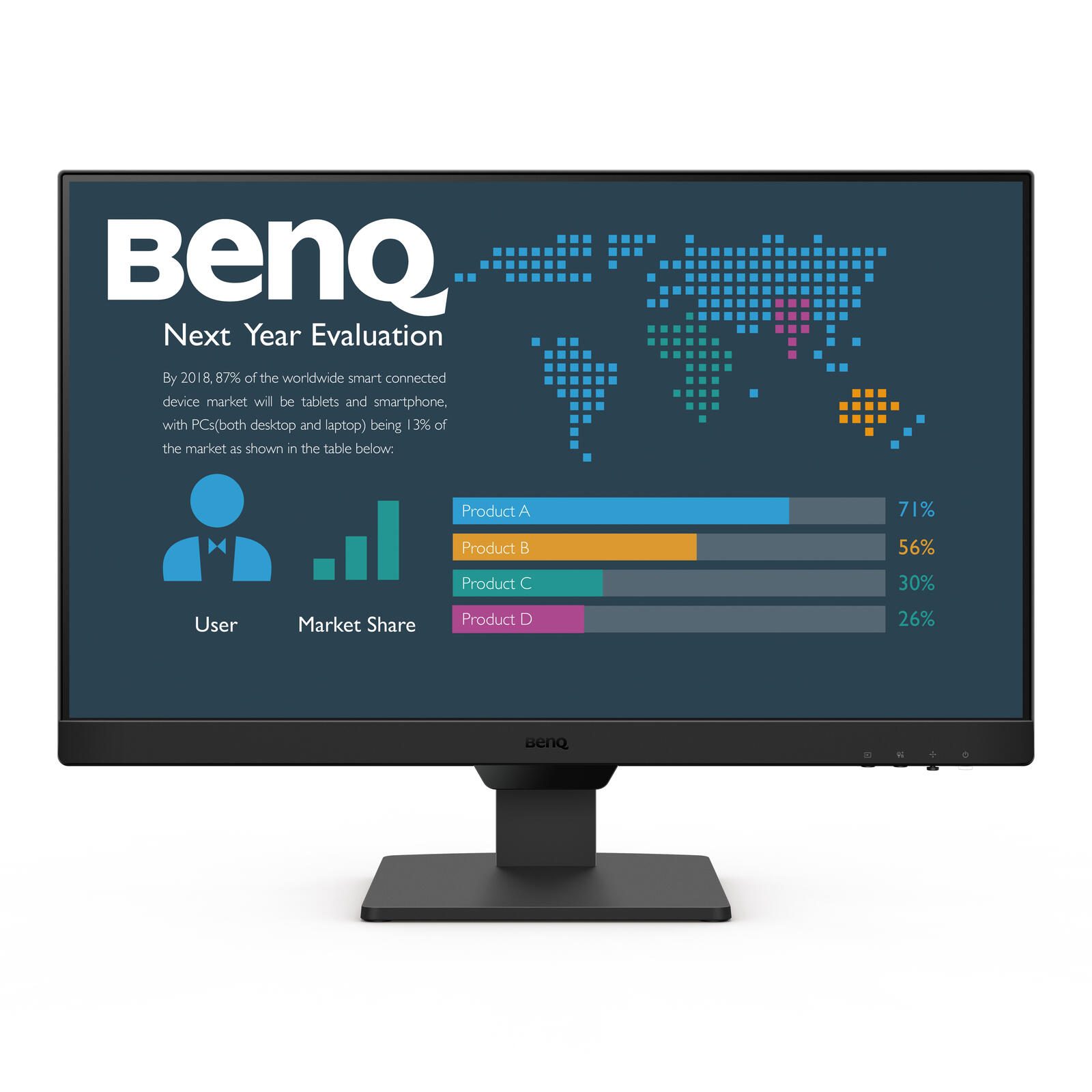 BenQ Monitor BL2490 LCD-Display 60,45 cm (23,8") 9H.LM5LJ.LBE