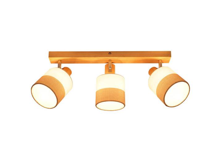 Nettlife Deckenleuchte Foster II 16/48/13 cm, Braun, E14, 16x13x48 cm, Lampen & Leuchten, Innenbeleuchtung, Spots & Strahler, Deckenspots