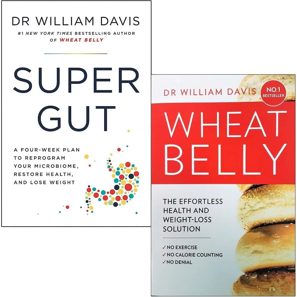 Yellow Kite Dr William Davis Collection 2 Books Set (Super Gut, Wheat Belly)