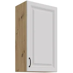 Hängeschrank 50-90 cm Stilo Weiss + Eiche Artisan Küchenzeile Küchenblock Küche