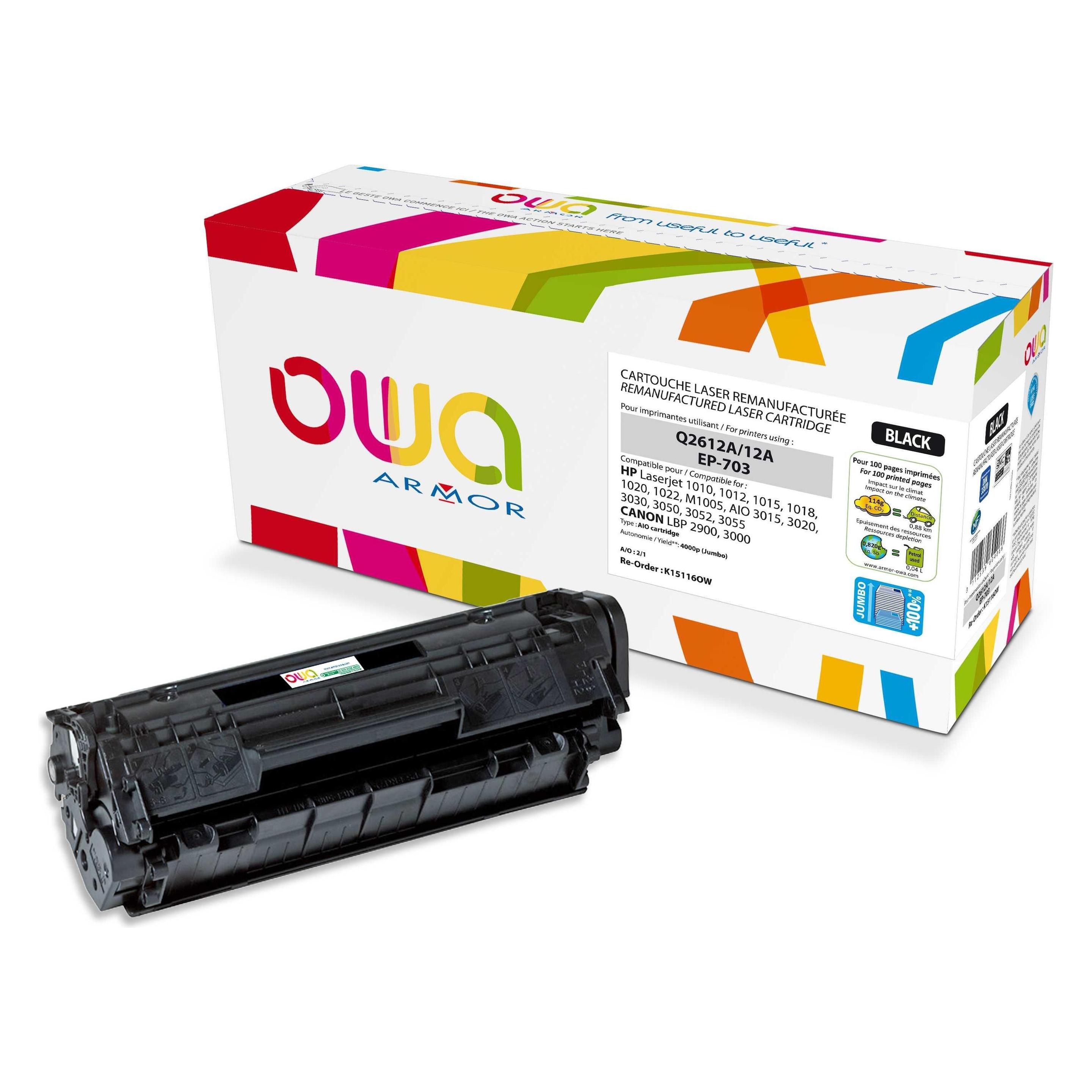 Armor OWA OWA - Schwarz - compatible - Tonerpatrone - für Canon i-SENSYS LBP2900, LBP3000 (BK) (K15116)