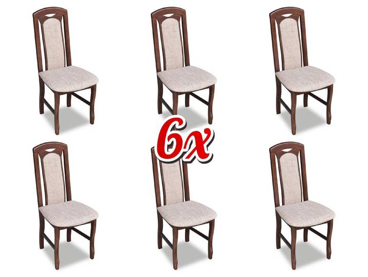 JVmoebel Esszimmerstuhl Braune Massivholz-Stühle aus europäischem Holz für Essbereich (Set), Made in Europa