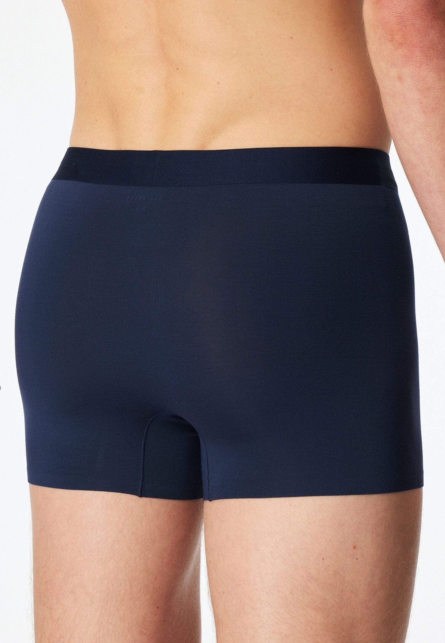 Boxer SCHIESSER "Modern Bonded", Herren, Gr. 8, Single Jersey, 801, blau, Single Jersey, Obermaterial: 90% Modal, 10% Elasthan, körpernah, Unterhosen Boxer, ohne Eingriff, maskuline Passform