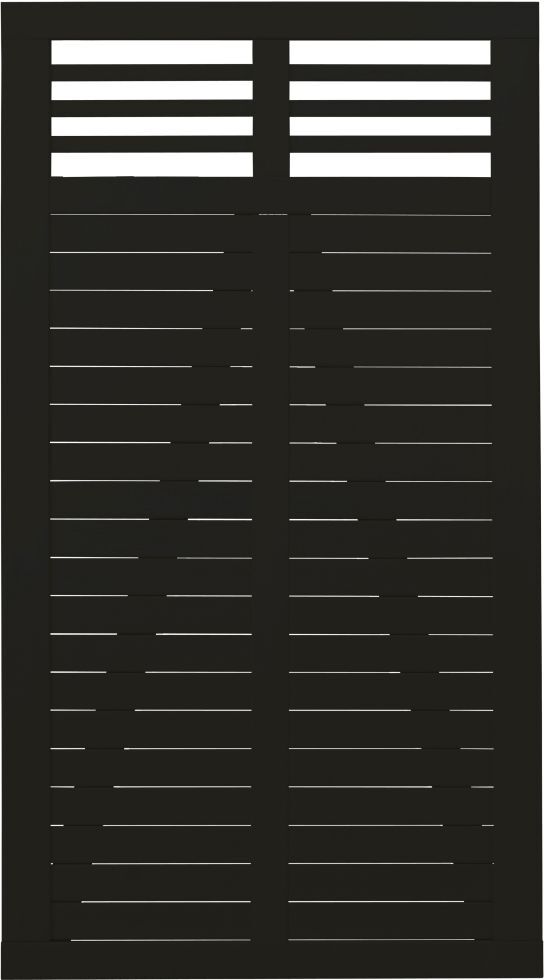 Plus Tor Decora 100 x 180 cm RAL 9005 Schwarz