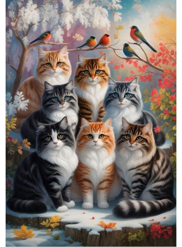 Alipson Puzzel Kat Winter 1000 stukjes