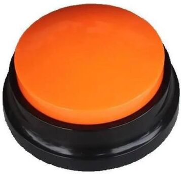 Uplift Treasures Dog Communication Buttons Voice Recording Training Buzzer For Talking Pets orange