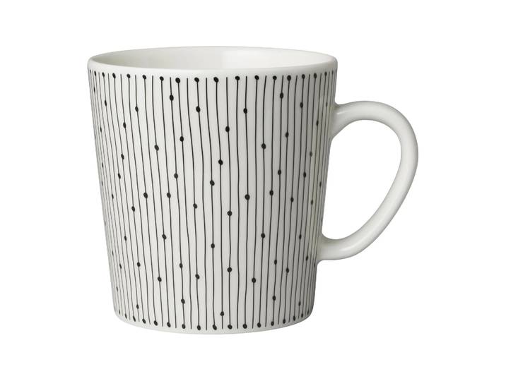 Arabia Tasse Mainio Sarastus 30 cl Noir-blanc