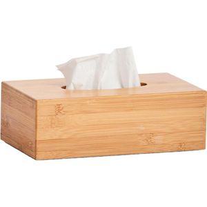 Zeller Taschentuchbox Bamboo 25305, aus Bambus, 27,5 x 8,5 x 15,5 cm, braun