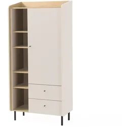 BÜCHERREGAL Alex mit 1 Tür und 2 Schubladen, Beige Sand