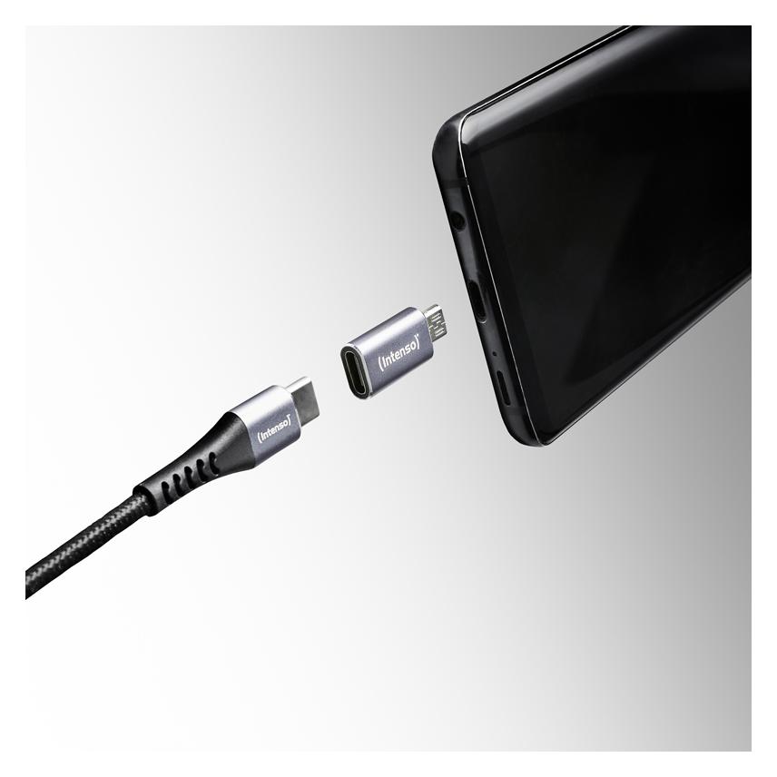Intenso 3-pack USB Adapter USB-C -> USB-Micro C480M Aluminiu (USB-C) (7600213)