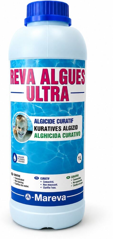 Traitement piscine anti-algues Mareva REVA Algues Ultra 1 L