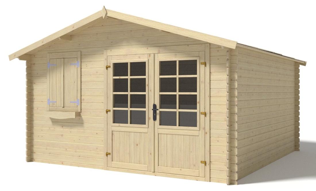 Gartenhaus, Gerätehaus 16m2 - 4x4m - 28mm