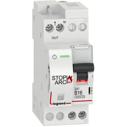 Legrand 415922 DX3 AFDD Brandschutzschalter mit LS-Schalter B16 A, 1P+NR, 6kA, 230VAC, 2TE