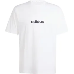 adidas Essentials Linear Single Jersey T-Shirt Herren JE9000 - white/black L