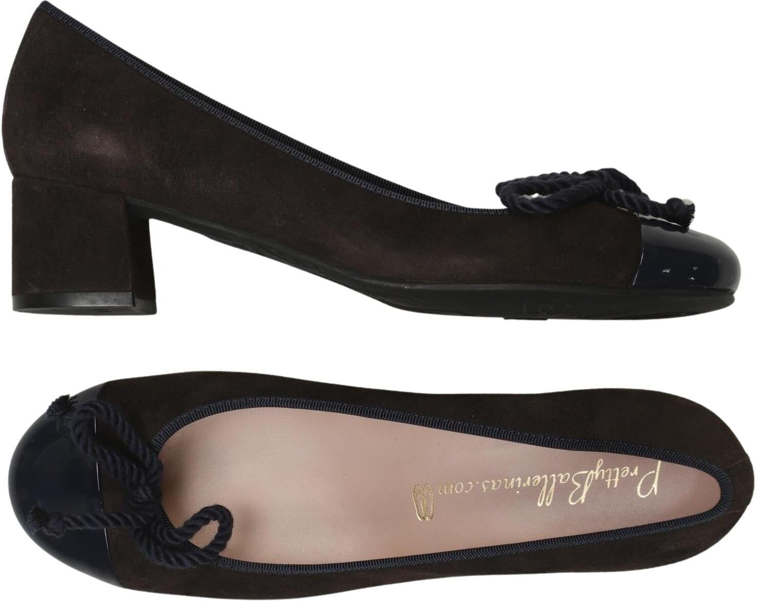 Pretty Ballerinas Damen Pumps, Marineblau, Gr. EU 37.5, Leder - Second Hand