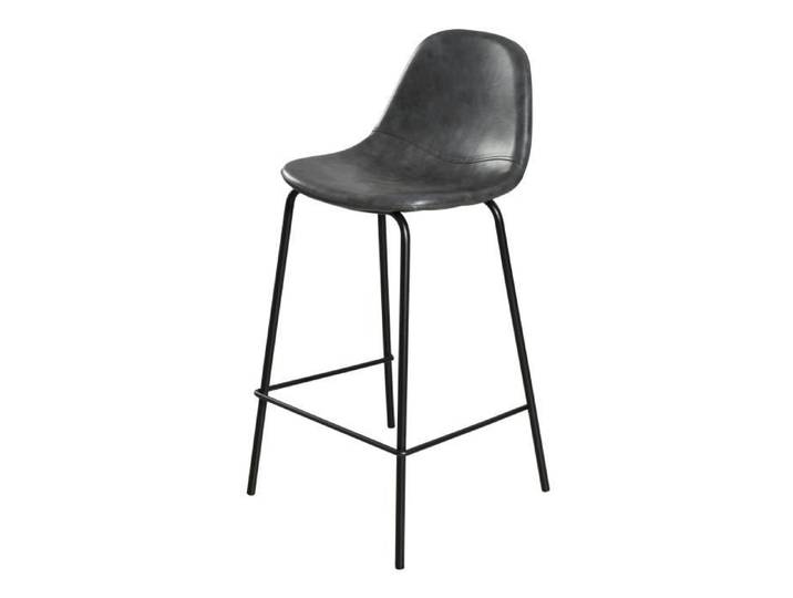 MACABANE AUGUSTIN - Lot de 2 tabourets de bar JOHN noirs hauteur d'assise 65cm